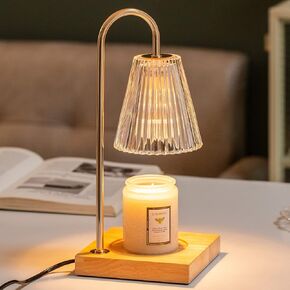 Dimmable Candle Warmer Lamp with Timer, Candle Melting Lamp for Jar Candles, No Flame Top-Down Light Heat Melting Wax, Top Candle Lamp with 2 Bulbs in Kuwait