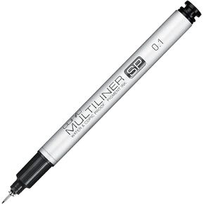 Copic Multiliner SP Black Ink Marker, 0.1 Tip