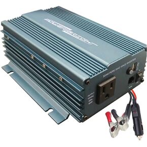 300 Watt Pure Sine Wave Power Inverter, DC 12 V to 120V AC Car Inverter with 120 Volt AC Outlet, USB Port, Car Battery Cables w/Alligator Clips & Car Cigarette Lighter Plug Adapter