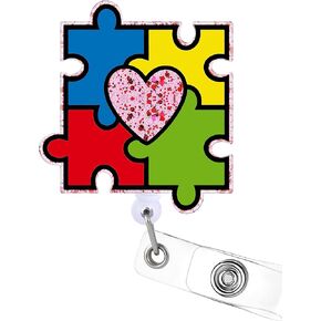 Cardiac Badge Reel Holder Retractable with ID Clip for Nurse Nursing Name Tag Card Heart Anatomy Nursing Student Doctor RN LPN Medical Assistant Work Office Alligator Clip Badge Accessories
