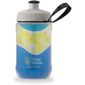 Polar Bottle Kids Insulated Water Bottle – 12oz Campfire - Tangerine - BPA Free Sport & Bike Water Bottle, Easy Squeeze Bottle Features for Kids