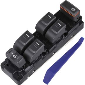 Master Power Window Switch Front Left Driver Side Compatible with 2004-2012 Chevrolet Chevy Colorado / 2004-2012 GMC Canyon / 2006-2010 Hummer H3 / 2009-2010 Hummer H3T, Replaces OE 25779767