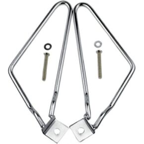 2pcs Motorcycle Saddlebags Brackets Support for Harley 883 Iron XL883N Dyna Fat Bob FXDF (Black)