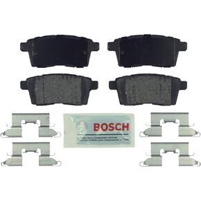 BOSCH BE1259H Blue Ceramic Disc Brake Pad Set With Hardware - Compatible With Select Ford Edge; Lincoln MKX; Mazda CX-7, CX-9; REAR