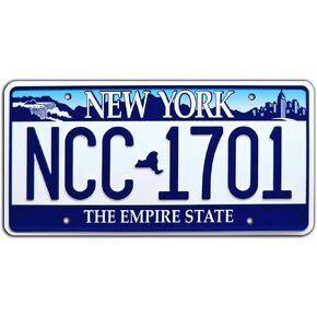 Heroes | NCC 1701 | Metal Stamped License Plate