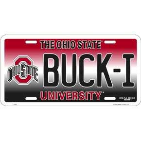 Buck I Ohio State Novelty License Plate