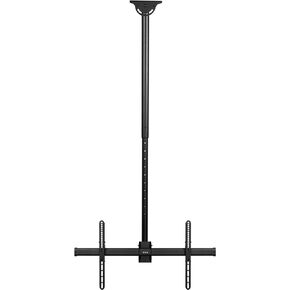 VIVO Ceiling TV Mount for 37 to 90 inch Screens, Telescoping Height Adjustment with 5ft Extension Pole, Fits Pitched/Vaulted Roof, VESA up to 800x400, Black, MOUNT-VC90-5