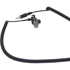 Fox Acoustic Tube Listen Only Earphone with 3.5mm Connector, Black