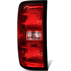 DNA MOTORING TL-ZTL-002-BKSM Pair of OE Style Tail Lights Compatible with 14-18 Silverado 1500/15-19 Silverado 2500 HD 3500 HD,Black/Smoked Lens