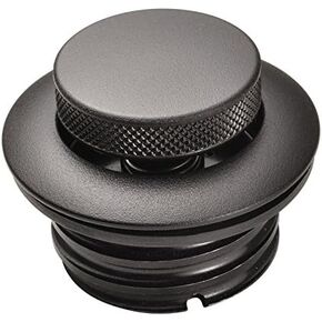 Black Pop-Up Gas Cap for 1982+ Harley Electra Glide, Tour Glide, Street Glide, Road Glide, Road King, Softail, Dyna, FXR & Sportster Modes - VENTED Right Hand Threads - Motorcycle Gas Tank Cap