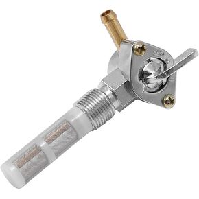3/8" NPT Chrome Fuel Petcock 90° Fuel Gas Tank Petcock Replacement for Harley Super Electra Glide Sportster 900 1000