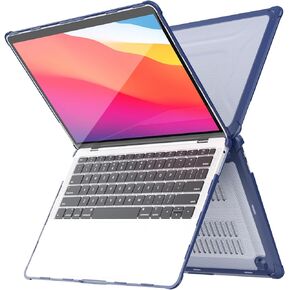 Compatible MacBook Air 13-inch Silicone Cover & Case & Lid | Durable | Wear Resistant | Scratch Resistant | Drop Resistant | No Fingerprints (Navy)