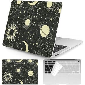 Watbro Compatible with MacBook Air 13 Inch Laptop Case 2020 2019 2018 Released A2179 M1 A2337 A1932,Plastic Hard Shell Protective Case with Keyboard Cover,Butterfly Art Print