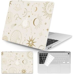 Watbro Compatible with MacBook Air 13 Inch Laptop Case 2020 2019 2018 Released A2179 M1 A2337 A1932,Plastic Hard Shell Protective Case with Keyboard Cover,Butterfly Art Print
