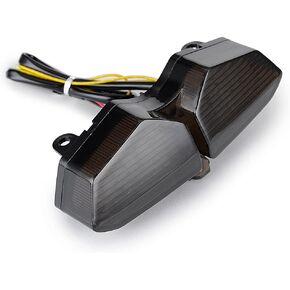 MZS Motorcycle Tail Light Turn Signal LED Integrated Blinker Smoke Compatible with YZF R6 YZF-R6 2003-2005 | R6S 2006-2009