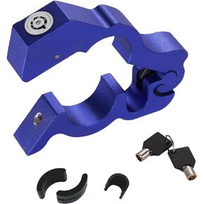 Motorcycle Throttle Lock: Motorcycle Locks Anti Theft | Brake Lever Security Motorcycle Alarm, CNC Heavy Duty Handlebar Throttle Grip Lock, Dirt Bike Moped Scooter ATV Motorcycle Accessories - Blue