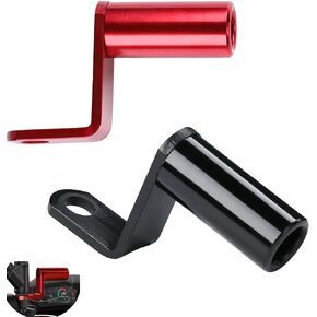 2 Pack Motorcycle Rear View Mirror Extension Post Bar Stand Holder Motorbike Rearview Handlebar Extender Pole Adapter for ATV Street Bike Ebike Phone Bracket Mount GPS USB Charger Headlights