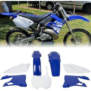 ECOTRIC Replica Restyle Plastic kit Compatible with 1996-2001 Yamaha YZ125 YZ250, Black