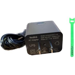 Yealink PS5V2000US Power Supply Cord 5V 2A for Yealink IP Phones SIP T29G, T32G, T38G, T46G, T46S, T46U, T48G, T48S, T48U, T52S, T54S, T54W, T56A, T57W, T58A, T58W, T58V, MP54/56/58 & GDR Cable Tie in Saudi Arabia