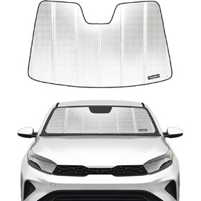 Windshield Sun Shade for 2019-2024 Kia Forte. 2024 Upgrade Reflective Aluminum Film Front Window Sunshade for Maximum Interior Protection