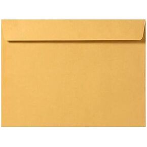 100 Cashier Depot 10" x 13" Booklet Envelopes (Open Side), Premium Heavy 28lb. (Kraft)