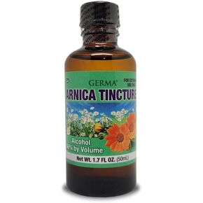 Germa Arnica Tincture. Topical Analgesic. For Joint Pain, Body Aches and Counterirritant for Bruises. Helps you Maintain a Healthy Skin. 1.7 oz