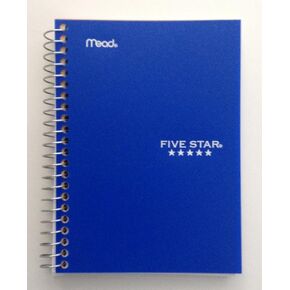 Five Star 45484 5 Inch X 7 Inch College Ruled Wirebound Personal Notebook Assorted in Saudi Arabia