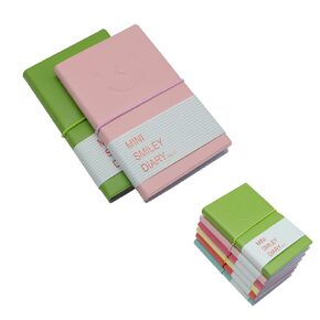 Yansanido 2 Pcs Random Colour Pocket Notebooks, 3x5 Inch Mixed Lined and Blank Paper Mini Order Notebooks With PU Leather Cover (2)