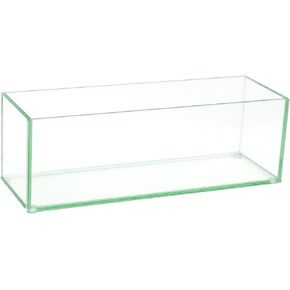 Royal Imports Flower Glass Vase Decorative Centerpiece for Home or Wedding Oblong Rectangle Shape (8", Clear)