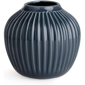 Hammershøi Vase, Porcelain, Charcoal Grey, 20 cm