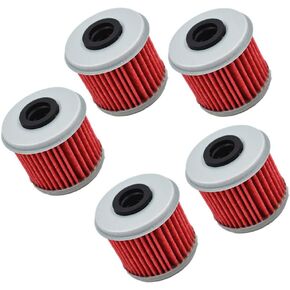 WFLNHB 5Pcs Oil Filter Replacement for Honda CRF150R CRF150RB CRF250R CRF250X CRF450R CRF450X TRX450R