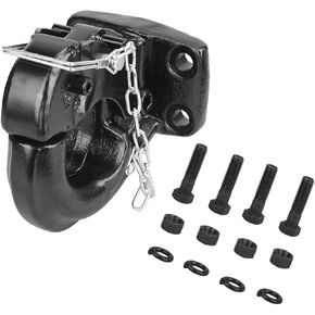 10-Ton Pintle Hook Trailer Hitches Receiver Hook for 2-1/2 Inch Lunette Ring with Mounting Kit, 20000 lbs in Kuwait