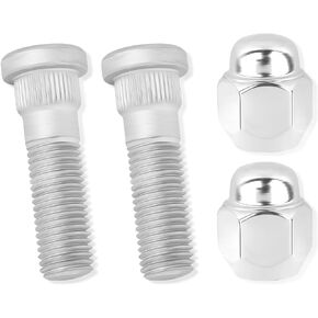 2 Set Wheel Stud Bolt Kit,M12x1.5 Wheel Bolts & Wheel Lug Nuts OEM#52950-14140,52950-M1000 for Front/Rear Wheel,Compatible with Hyundai Santa Fe Sonata,Kia Rio Sportage