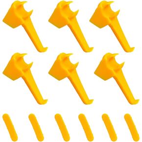 6 Sets Car Tire Changer Plastic Insert, Wheel Rim Edge Protector Tool for Mount Demount Duck Head, Tyre Machine Guard Front & Rear Inserts Kit, Tire Machine Car Accessories