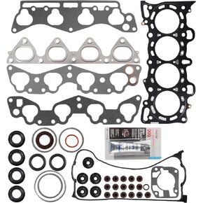 KAX HS9915PT Cylinder Head Gasket Set Kit,Engine Kit Gasket Sets fit for Honda Civic De So 1996-2000 1.6L SOHC MLS