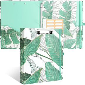 3 Ring Binder 1 inch with Clipboard, 8.5" x 11" Letter Size 3 Ring Binder Organizer, Three Ring Binder with Dividers Tabs & Labels for School Supplies, Office Supplies, Portfolio Binder