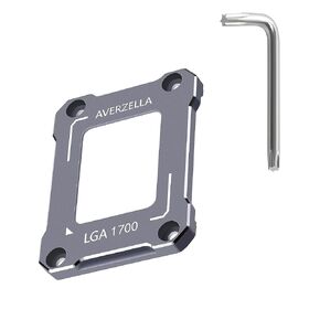 Intel 12th/13th Generation Contact Frame,CPU Retrofit Kit for LGA 1700, 1700-BCF Anti-Bending Buckle Stand, Compatible with Water/Air Cooling, CNC Process Aluminum CPU Fixed Fastener