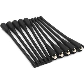 (10-Pack) PMAE4016 UHF 400-470Mhz Whip Antenna for Motorola CP200 CP200D GP88 GP328 GP340 GP360 GP1280 EP450 HT750 HT1250 HT1550 PR400 Two-Way Radio