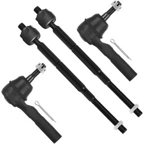 SCITOO 4pcs Front Suspension Kit Inner Outer Tie Rod End Fit 2007-2017 For Jeep Compass For Jeep Patriot 2007-2012 For Dodge Caliber
