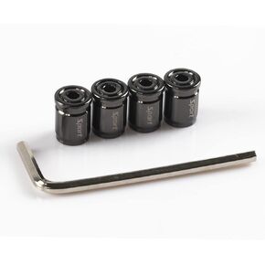 غطاء صمام الإطارات SINGARO، 4 قطع من سبائك الألومنيوم للسيارة بتصميم مضاد للسرقة، ملحقات غطاء الإطارات، عالمية للسيارة وسيارات الدفع الرباعي والدراجات النارية والدراجات (فضي) in Kuwait