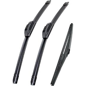 Replacement for Lexus RX330 2004-2006，RX350 2007-2009，RX400h 2006-2008 Silent Wipers - FIOSLPINS Front and Rear Windshield Wipers 26"/22"+14" Full Blade Set (3 Pack)