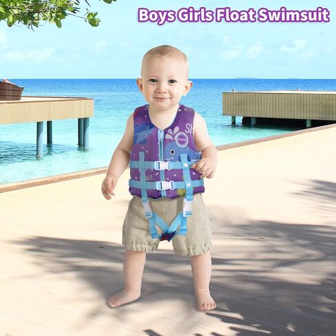 Kids Swim Vest,Float Swimsuit for Toddlers,Kids swimming jacket with Adjustable Safety Strap，Summer Water Sport Swimming Training Surfing Assistance in Saudi Arabia