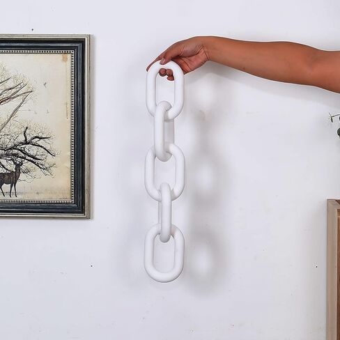 2pcsWood سلسلة ربط ديكور بوهو اليد منحوتة سلسلة خشبية الزخرفية، الصنوبر ربط سلسلة البلد الحرفية ديكور المنزل (الخشب) in Saudi Arabia