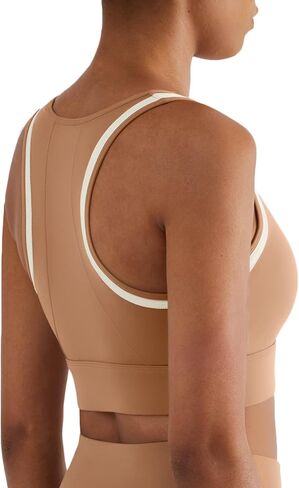 Lemedy Racerback Molded Cup Crop Tank Tops High Impact Yoga Sports Bra in Saudi Arabia