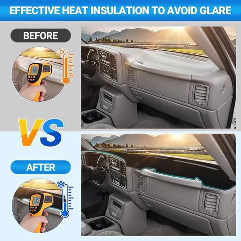 غطاء لوحة القيادة داش مات متوافق مع 2015 2016 2017 2018 2019 2020 Ford F150 داش يغطي ملحقات لوحة القيادة الداخلية غطاء حماية in Kuwait