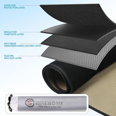 غطاء لوحة القيادة داش مات متوافق مع 2015 2016 2017 2018 2019 2020 Ford F150 داش يغطي ملحقات لوحة القيادة الداخلية غطاء حماية in Kuwait