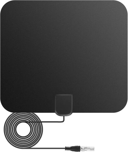 Amplified HD Digital TV Antenna Long 250+ Miles Range - Support 1080p for Samsung Tv Model un32j5003bfxza - Indoor Smart Switch Amplifier Signal Booster - Extra Long HDTV Cable/AC Adapter in Saudi Arabia