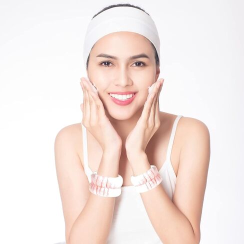 Absorbent Towel Wristbands,Wrist Spa Washband Microfiber Wrist Wash Towel Band for Washing Face & Hand Wash Sweatband Prevent Liquid from Spilling Down Your Arms in Saudi Arabia