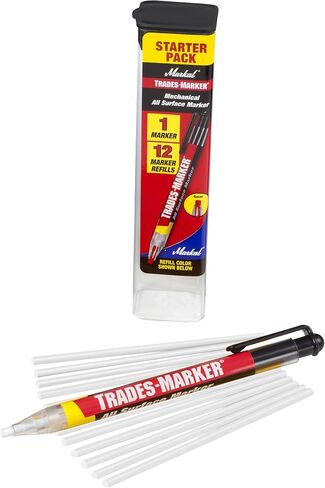 Markal 96130 Trades Marker (1 Holder, 12 Refills), White in Saudi Arabia
