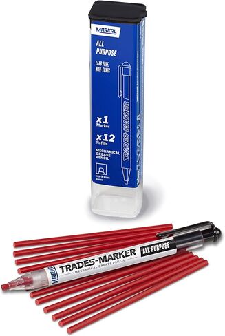 Markal 96130 Trades Marker (1 Holder, 12 Refills), White in Saudi Arabia